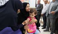 آیین آغاز برنامه ملی واکسیناسیون سرخک و سرخچه در رفسنجان با حضور فرماندار و مسئولان دانشگاه علوم پزشکی