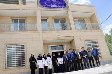 بازدید هیئت دانشگاهی از روند ساخت مرکز خدمات جامع سلامت اسلام آباد
