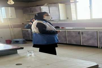 نظارت مستمر بهداشت محیط بر مساجد محل برگزاری مراسم اعتکاف در رفسنجان