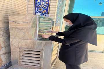 نظارت مستمر بهداشت محیط بر مساجد محل برگزاری مراسم اعتکاف در رفسنجان