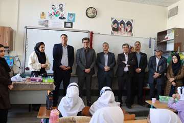 بازدید از طرح مسواک زدن گروهی در مدرسه امام موسی ابن جعفر(ع)