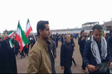 حضور پرشور دانشگاه علوم پزشکی رفسنجان در راهپیمایی روز جهانی قدس
